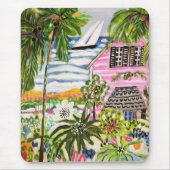 Roze katoen van de bay I Muismat (Voorkant)