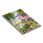 Roze katoen van de bay I Notitieboek (Rechterzijde)