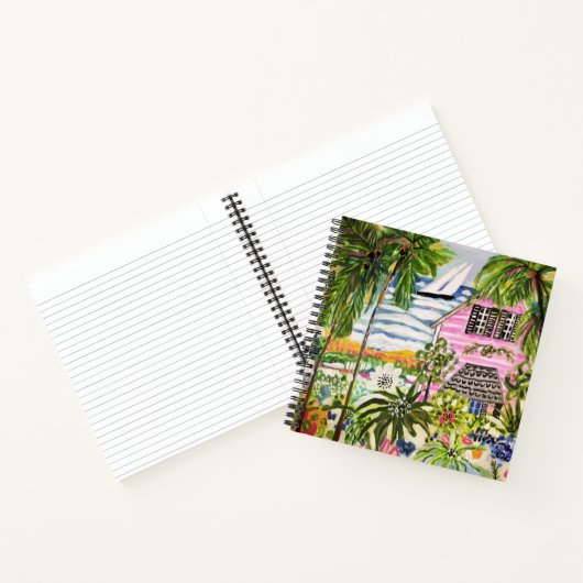 Roze katoen van de bay I Notitieboek (Binnen)