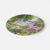 Roze katoen van de bay I Papieren Bordje (Gekanteld)