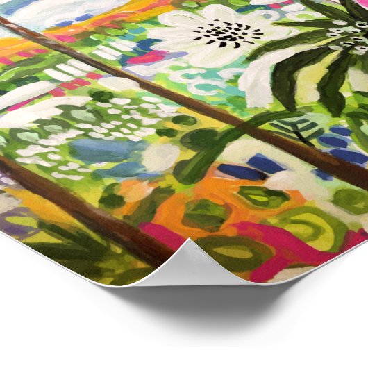 Roze katoen van de bay I Poster (Hoek)