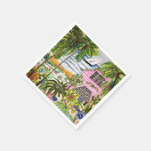 Roze katoen van de bay I Servet (Hoek)