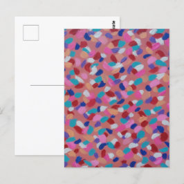 Roze katoenen Snoep Briefkaart