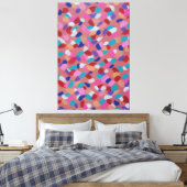 Roze katoenen Snoep Canvas Afdruk (Insitu (Slaapkamer))