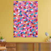 Roze katoenen Snoep Canvas Afdruk (Insitu (Woonkamer))