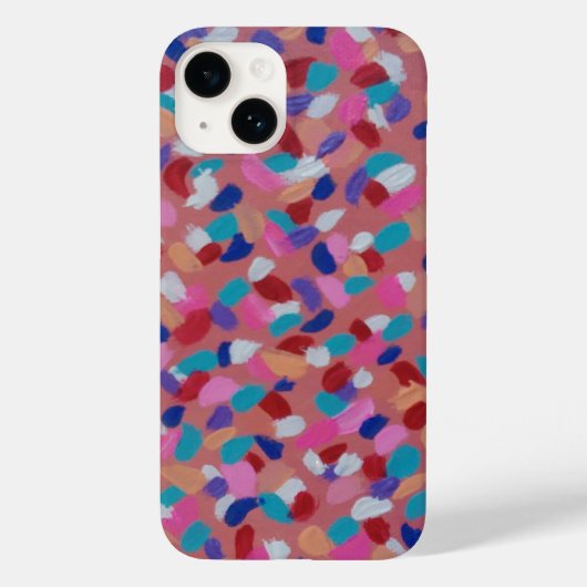 Roze katoenen Snoep Case-Mate iPhone Case (Achterkant)