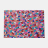 Roze katoenen Snoep Deurmat (Voorkant)