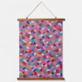 Roze katoenen Snoep Hangend Wandkleed (Voorkant)