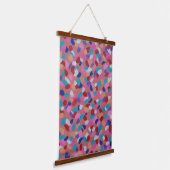 Roze katoenen Snoep Hangend Wandkleed (Gebogen)