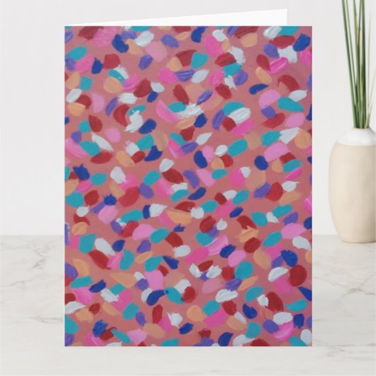 Roze katoenen Snoep Kaart (Voorkant)