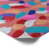 Roze katoenen Snoep Poster (Hoek)