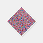 Roze katoenen Snoep Servet (Hoek)