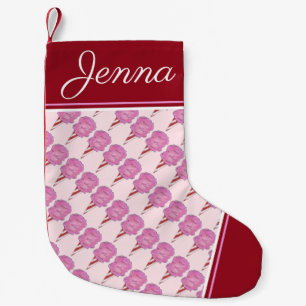 Roze katoenen Snoep Spun Sugar Candyfloss Carnaval Kleine Kerstsok