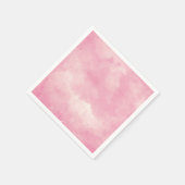 Roze katoenen Snoep Waterverf Weddenschappen Tabel Servetten (Hoek)