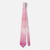 Roze katoenen Snoepjes Waterverf stropdas (Voorkant)