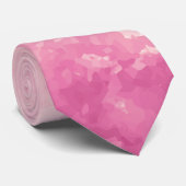 Roze katoenen Snoepjes Waterverf stropdas (Opgerold)