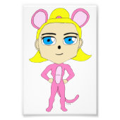 roze katster foto afdruk (Voorkant)