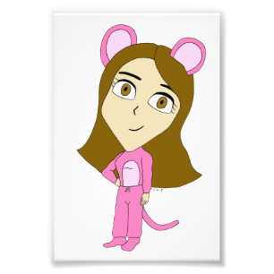 roze katster foto afdruk