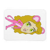 roze katster magneet (Horizontaal)