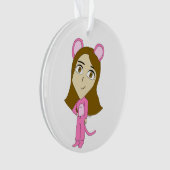 roze katster ornament (voorkant)