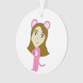 roze katster ornament (voorkant)