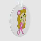 roze katster ornament (voorkant)