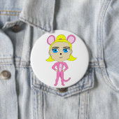roze katster ronde button 4,0 cm (In situ)