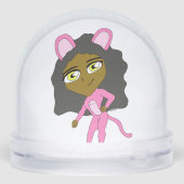 roze katster sneeuwbol (Achterkant)