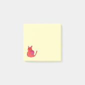 Roze kattebiefachtig schattig kat post-it® notes (Voorkant)