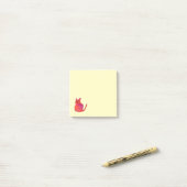 Roze kattebiefachtig schattig kat post-it® notes (Op bureau)