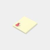Roze kattebiefachtig schattig kat post-it® notes (Schuin)