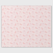Roze katten en jellybeans Patroon Cadeaupapier (Vlak)