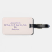 Roze katten Gezelligheid Bagagelabel (Achterkant horizontaal)