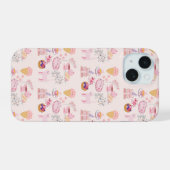 Roze katten Gezelligheid iPhone 15 Case (Achterkant horizontaal)