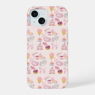 Roze katten Gezelligheid iPhone 15 Case