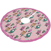 Roze katten in lelijke kersttruien kerstboom rok (Gekanteld)