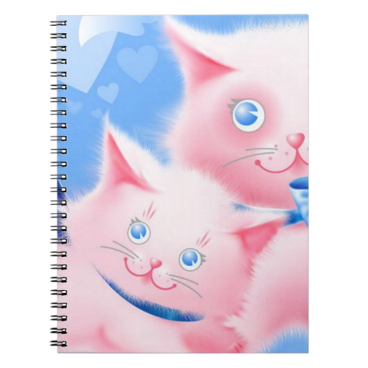 Roze katten notitieboek (Voorkant)