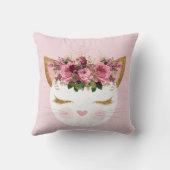 Roze Katten Sierkussen (Achterkant)