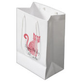 Roze katten Verjaardag Medium Cadeauzakje (Voorkant Gekanteld)