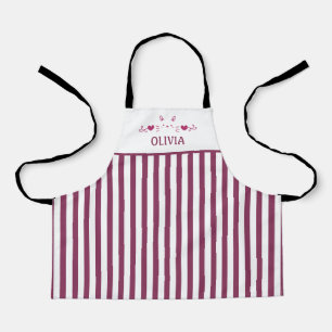 Roze Kattengezicht, Hartjes, Gepersonaliseerd Schort