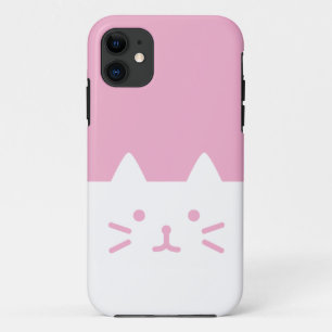 roze kattentelefoon iPhone 11 hoesje
