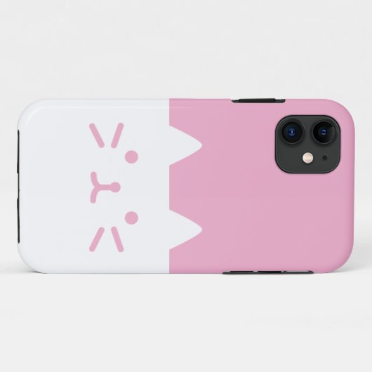 roze kattentelefoon Case-Mate iPhone case (Achterkant (horizontaal))