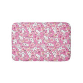 roze kawaï - patroon badmat (Voorkant)