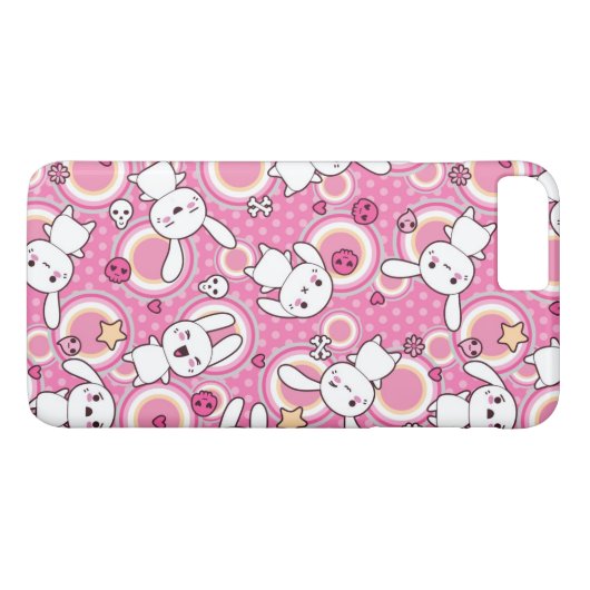 roze kawaï - patroon Case-Mate iPhone case (Achterkant (Horizontaal))