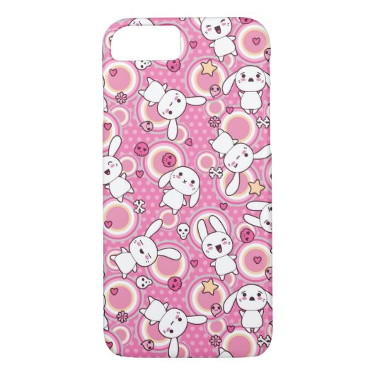 roze kawaï - patroon Case-Mate iPhone case (Achterkant)
