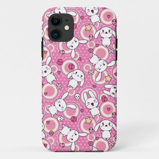 roze kawaï - patroon Case-Mate iPhone case (Achterkant)
