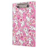 roze kawaï - patroon klembord (Links)