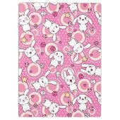 roze kawaï - patroon klembord (Achterkant)