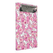 roze kawaï - patroon mini klembord (Schuin)