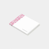 roze kawaï - patroon post-it® notes (Schuin)
